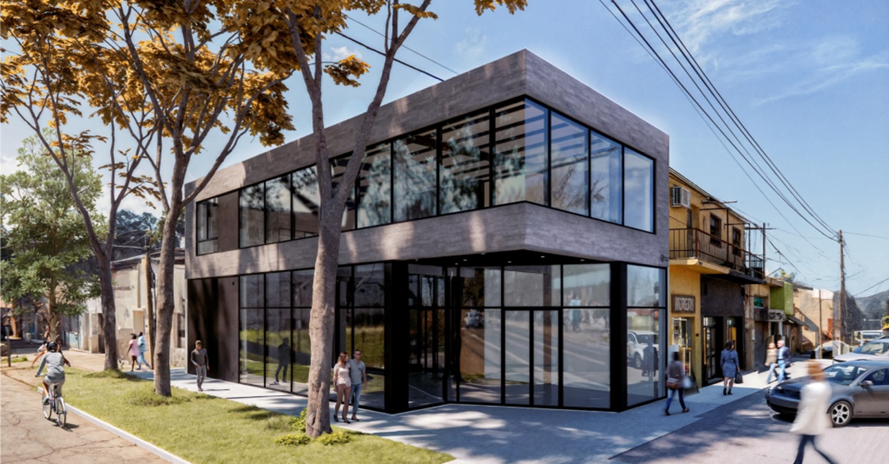 "Un imán para emprendimientos": cómo es el fastuoso local que ya se construye en una esquina top de Funes